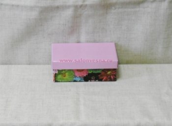 Коробка 1036492 "Цветы" №10 розовый