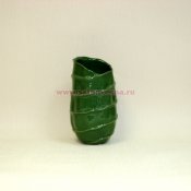 Ваза 112-221 тёмно-зелёная H29см /керамика/