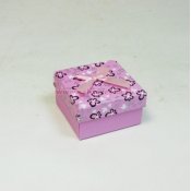 Коробка 112215 "Цветы" розовый 9*9*5см