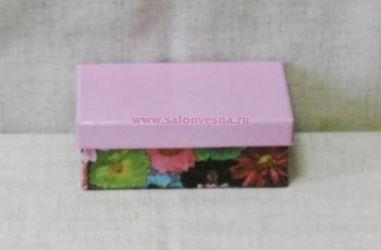 Коробка 1036492 "Цветы" №2 розовый