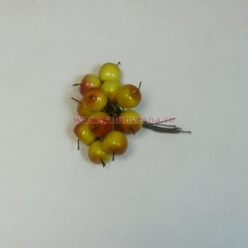 Набор KFQ4646А яблок красн./жёлт. 12шт D2*2х2,5хL11см